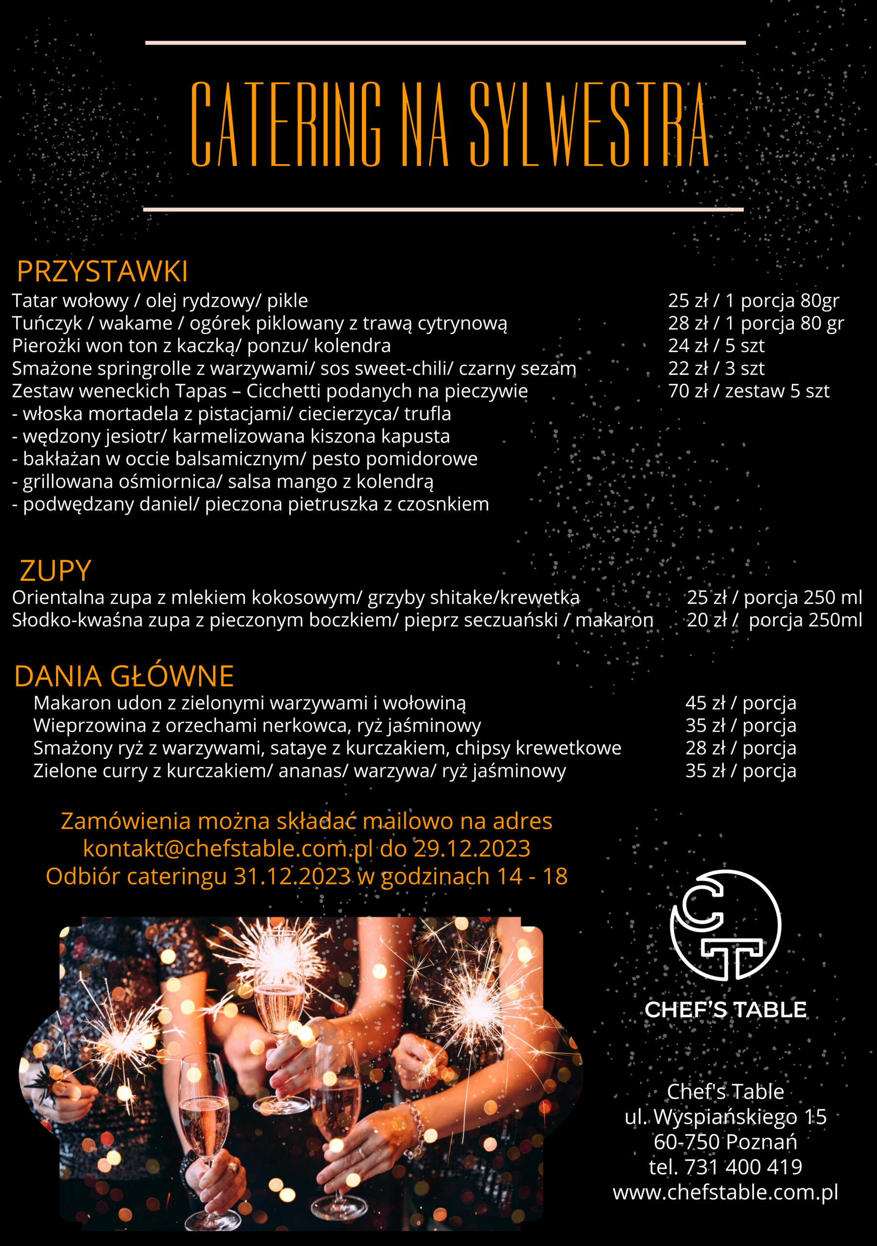 31.12.2023 <br/> CATERING SYLWESTROWY - obrazek 2